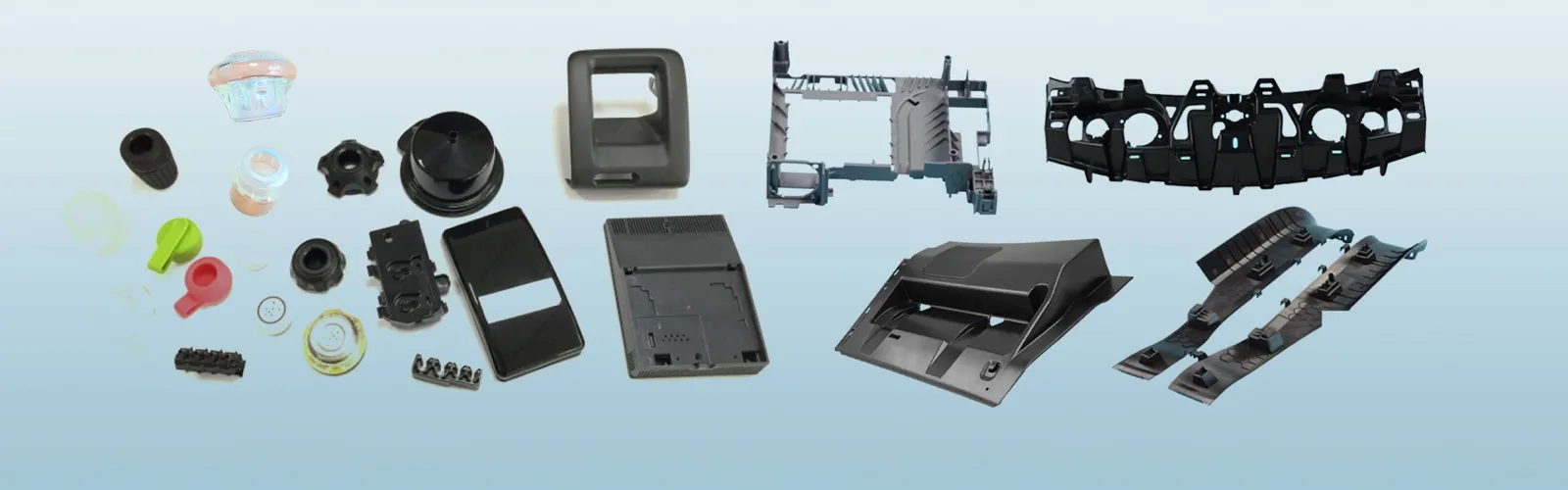 PLAM-produced cosmetic housings, automotive trims, and structural polymer parts